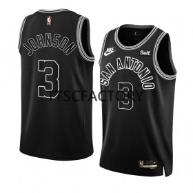 Dres San Antonio Spurs Keldon Johnson 3 Nike 2022-23 Classic Edition Crno Swingman - Muške